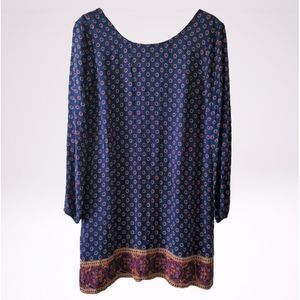 Bundle 5 for $5 - FOREVER 21  Navy Floral Print Dress Women's L